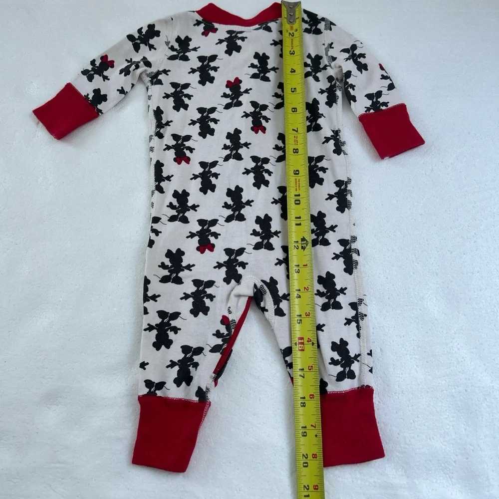 Hanna Andersson Disney Minnie Mouse silhouette sleeper pjs pajamas onesie